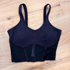 Alo yoga airbrush mesh corset tank NWOT